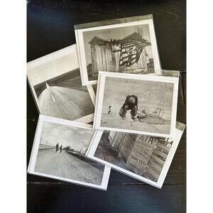 Blank Cards - Black & White Photos - Dorthea Lange - Recovered from Damaged Book